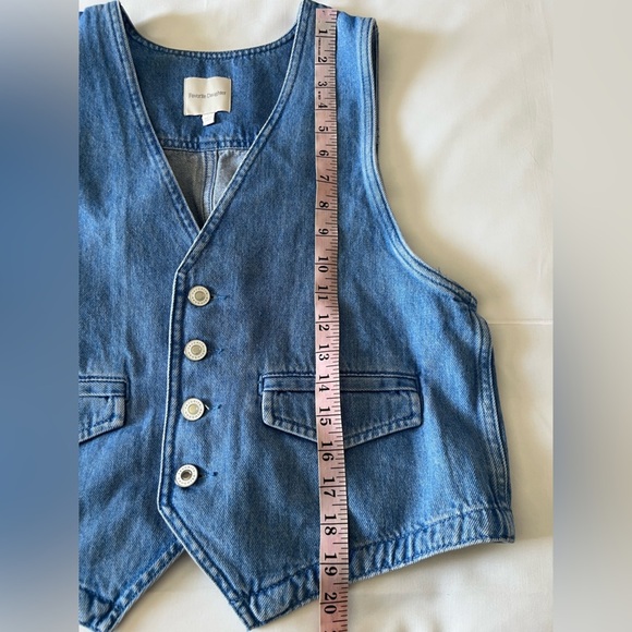 NWOT Revolve Favorite Daughter The Poppy Vest in Seaport Small - Picture 7 of 8